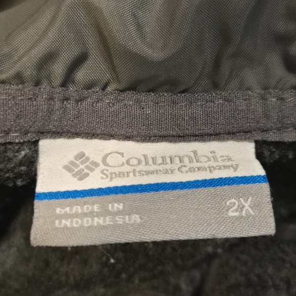 Columbia Benton Springs II Charcoal Gray Fleece Long Zip-Up Hoodie Jacket 2X - Picture 6 of 9